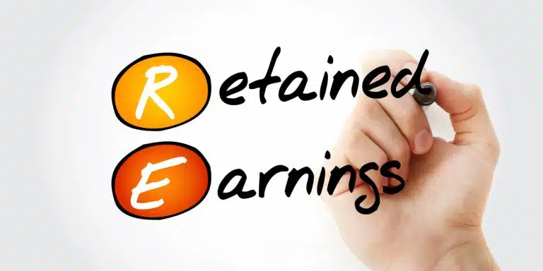 This is the word "retained earnings".
