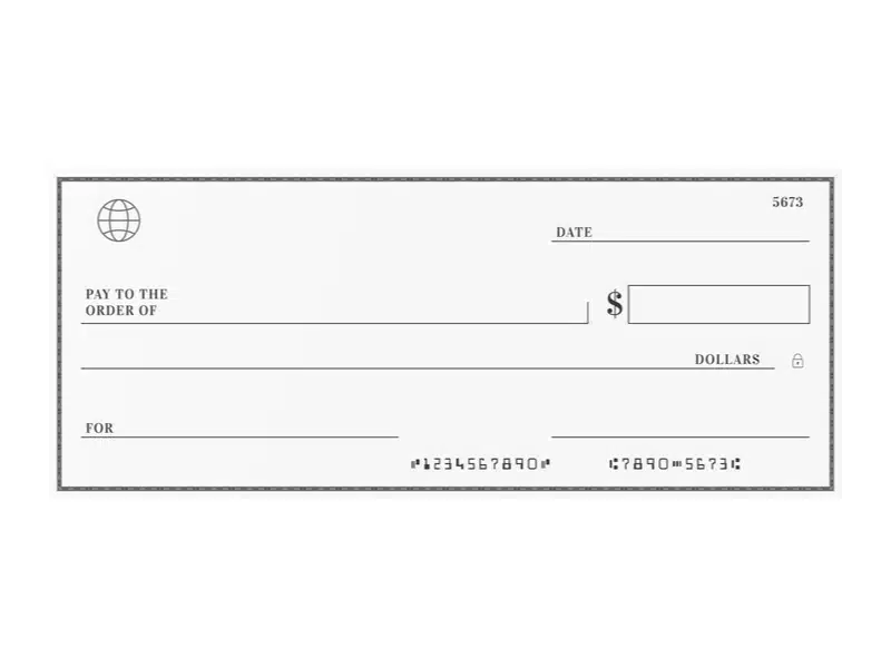 This is a check.