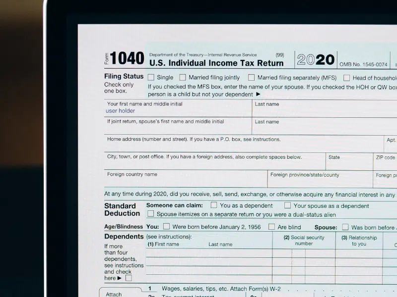 This is an IRS tax form.